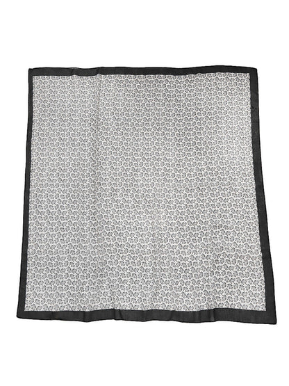 Scarvii - Paisley Contrast Border Scarf
