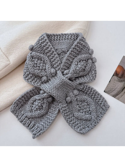 Scarvii - Warm Knit Bow Scarf