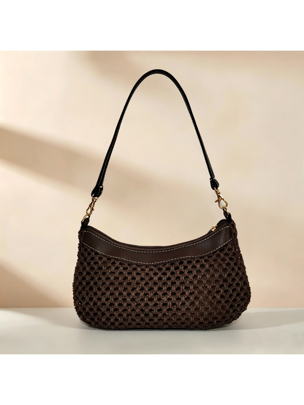 Cosbai - Dark Woven Shoulder Bag - image 1