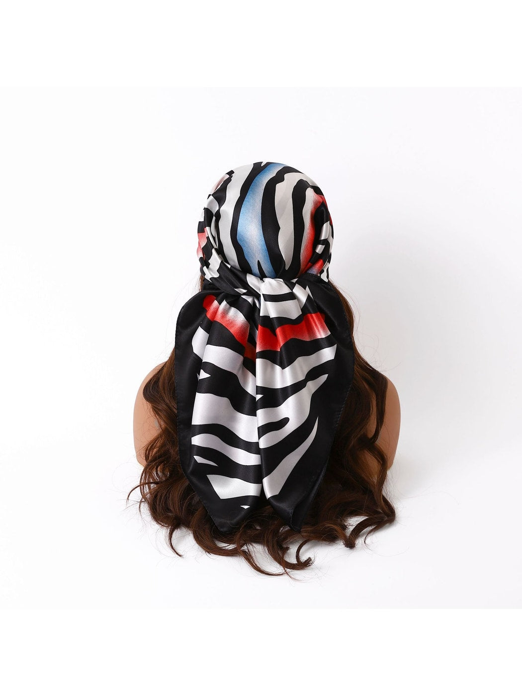 Scarvii - Zebra Print Geometric Square Scarf