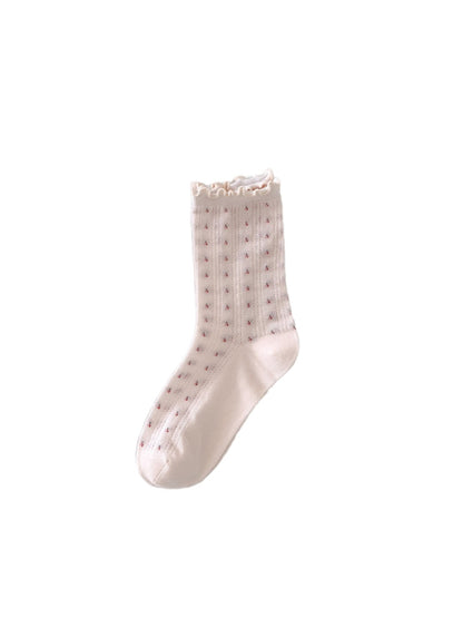 Rufia - Floral Mesh Summer Socks - Feminine & Breezy