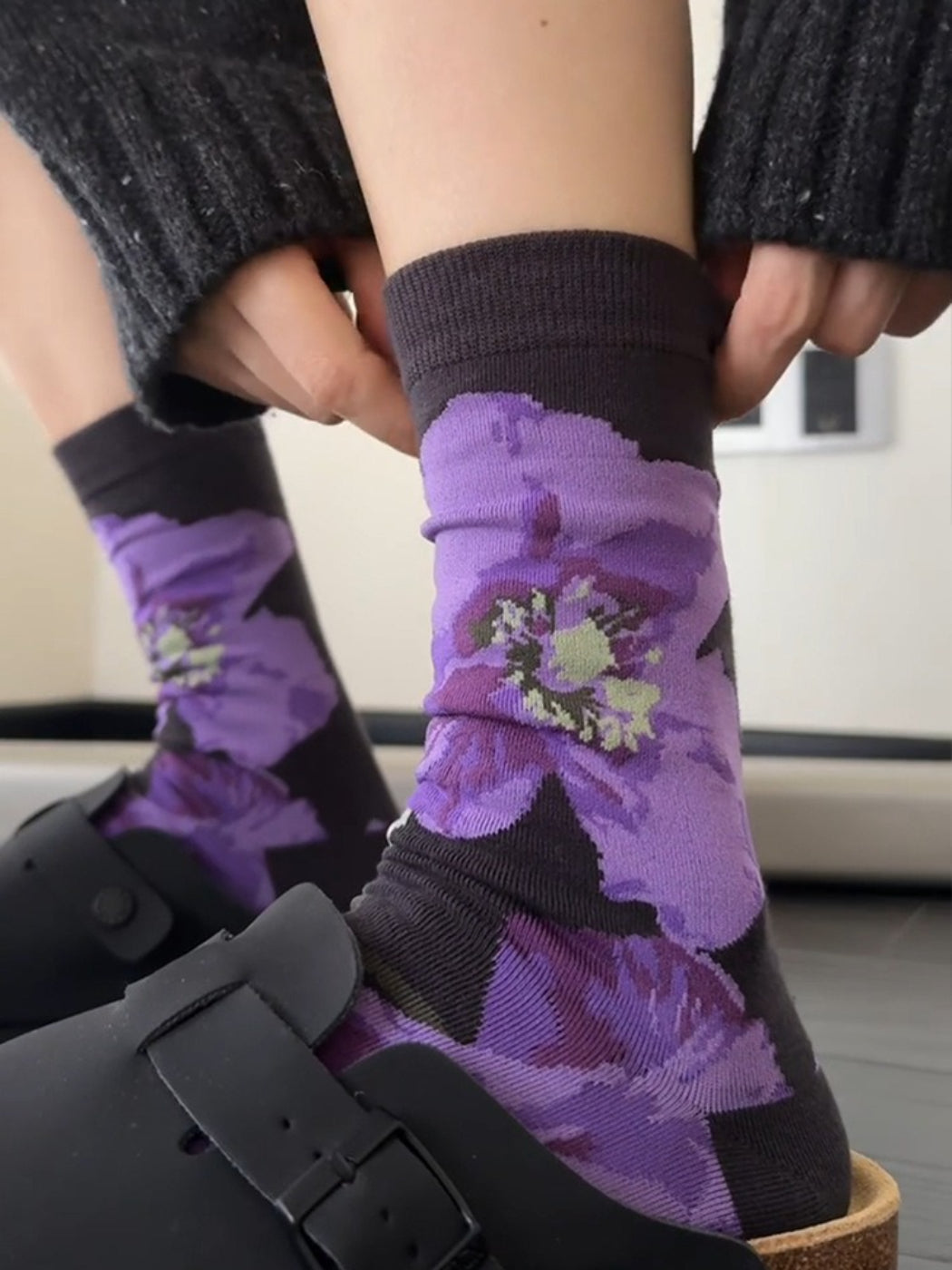Rufia - Bold Floral Crew Socks product image 4