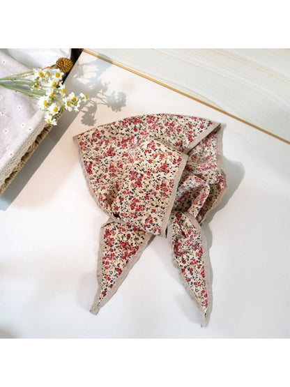 Scarvii - Floral Bandana Style Square Scarf