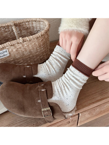 Rufia - Casual Speckled Ribbed Crew Socks product image 4