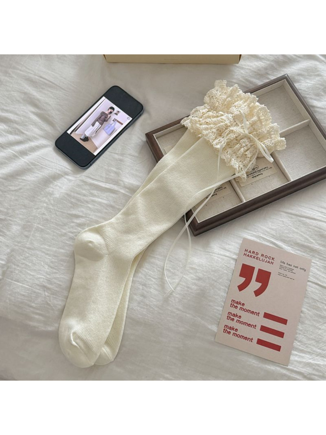 Rufia - Soft Lace Detail Crew Socks product image 8