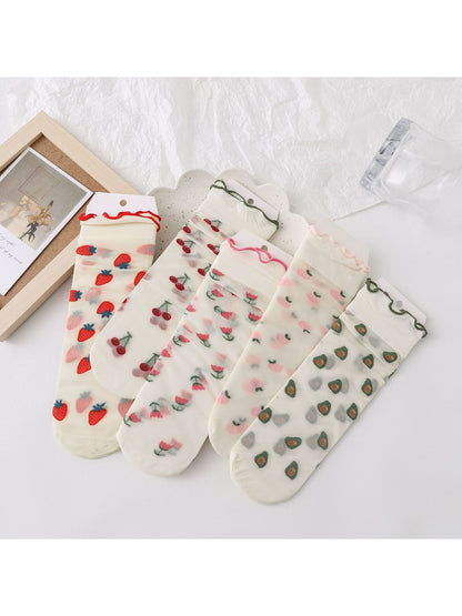 Rufia - Sheer Fruit Crew Socks product image 1