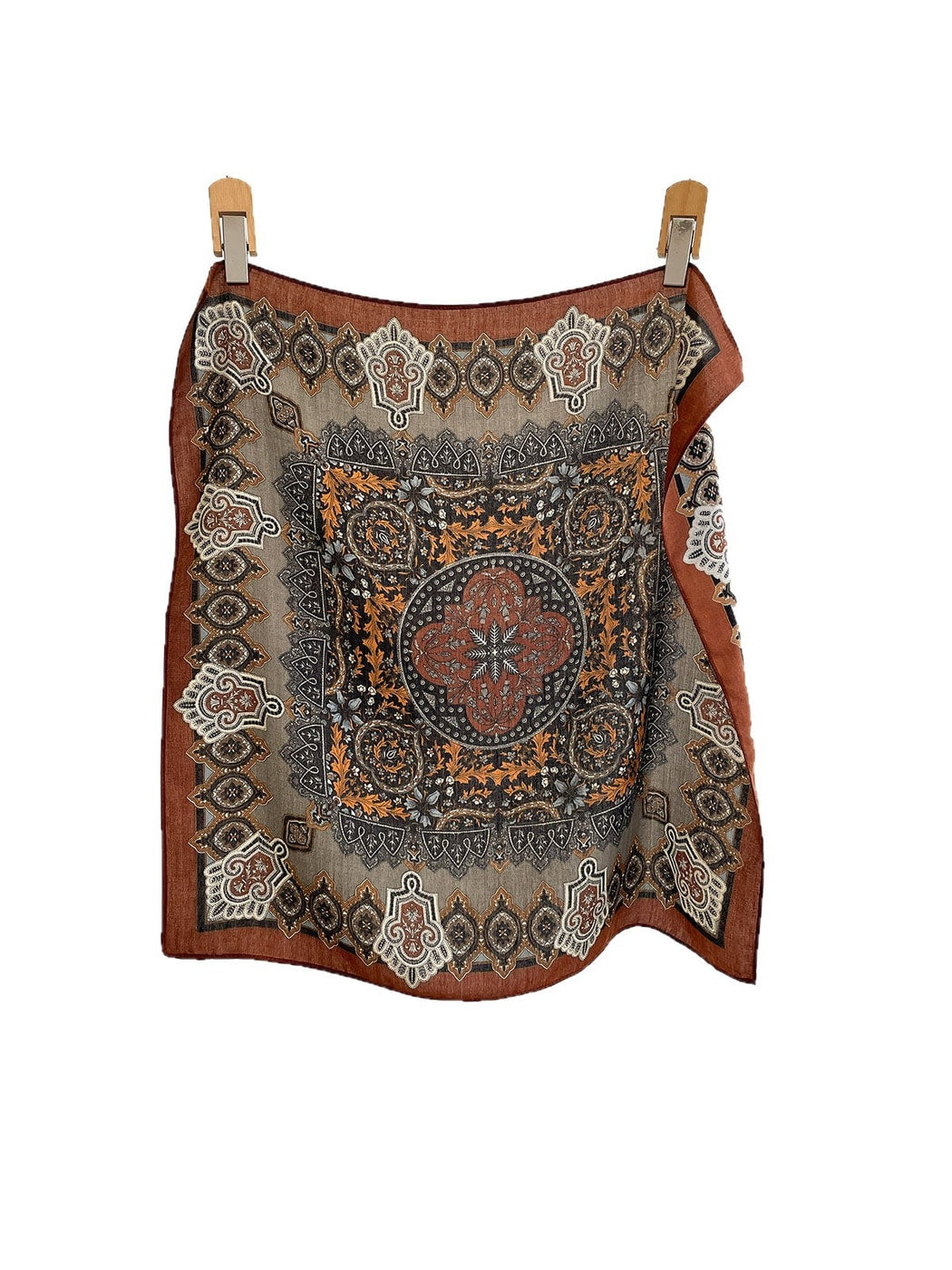 Scarvii Retro Geometric Print Fashion Square Scarf product image