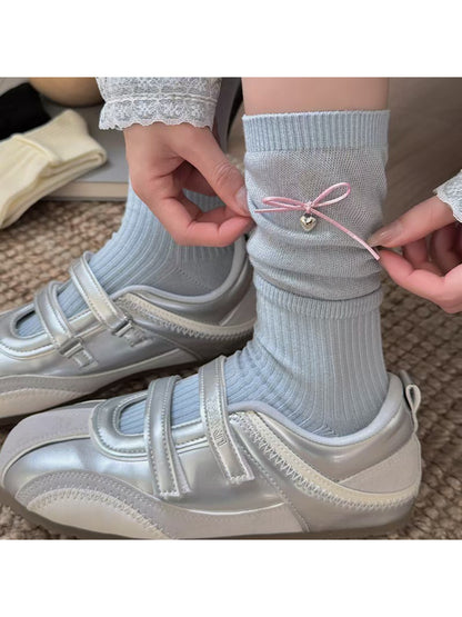 Rufia - Delicate Ribbon Charm Crew Socks product image 1
