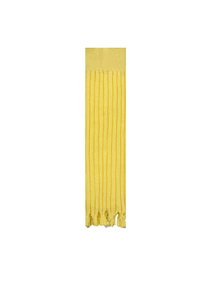 Cozyra - Ribbed Slouchy Fringe Leg Warmers