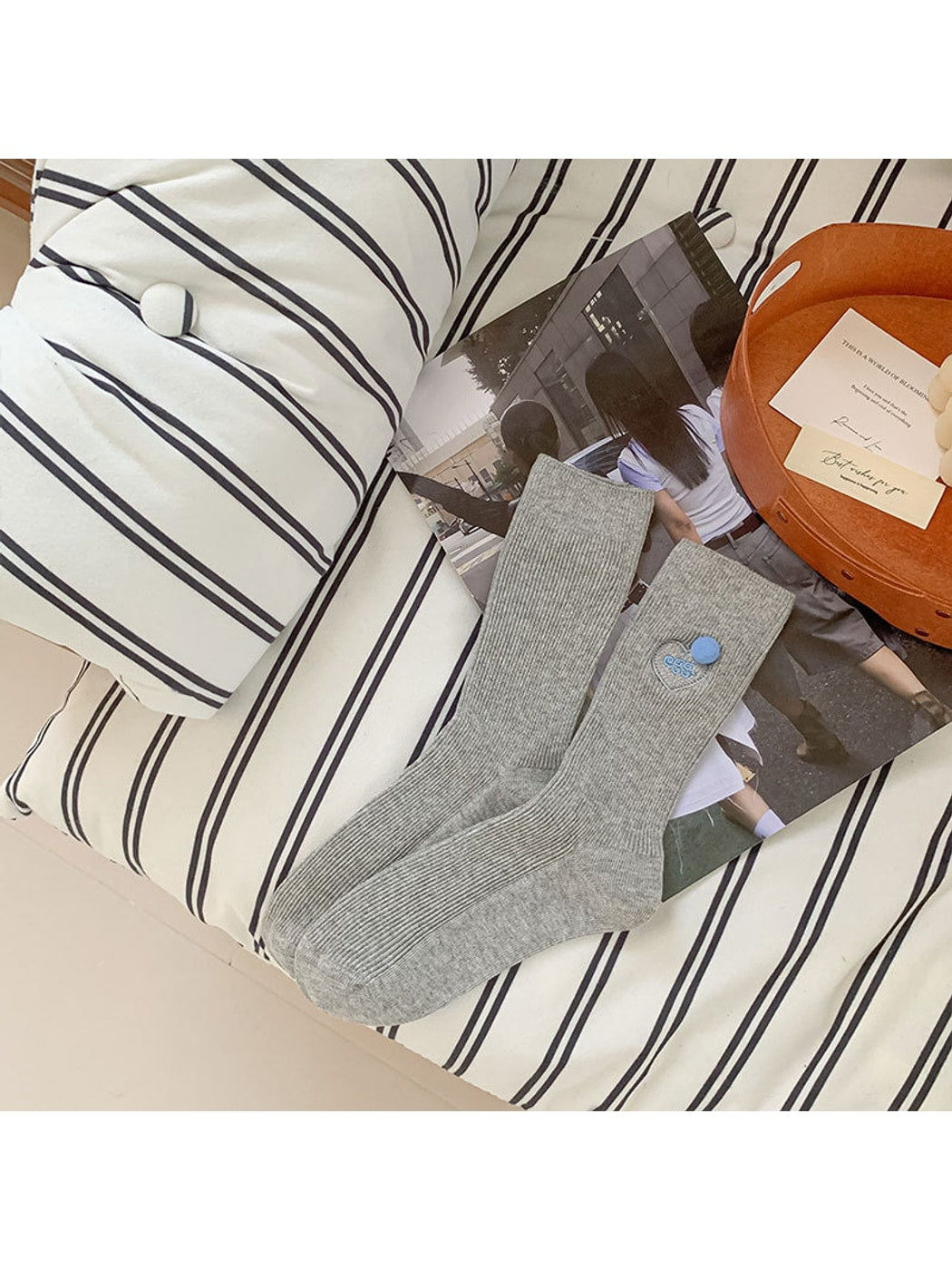 Rufia - Everyday Heart Accent Crew Socks