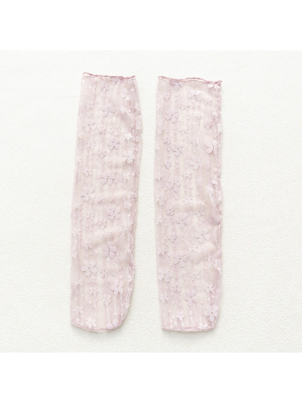 Rufia - Candy Stripe Floral Lace Sheer Socks
