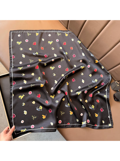 Scarvii Scattered Floral Square Scarf