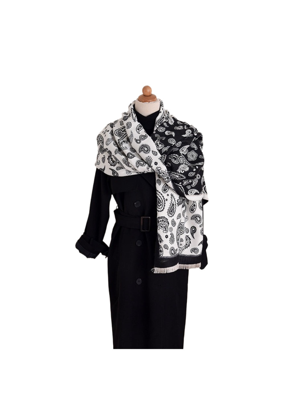 Scarvii - Paisley Print Wrap Scarf