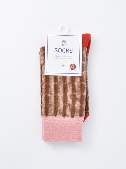 Rufia - Bold Graphic Knit Crew Socks
