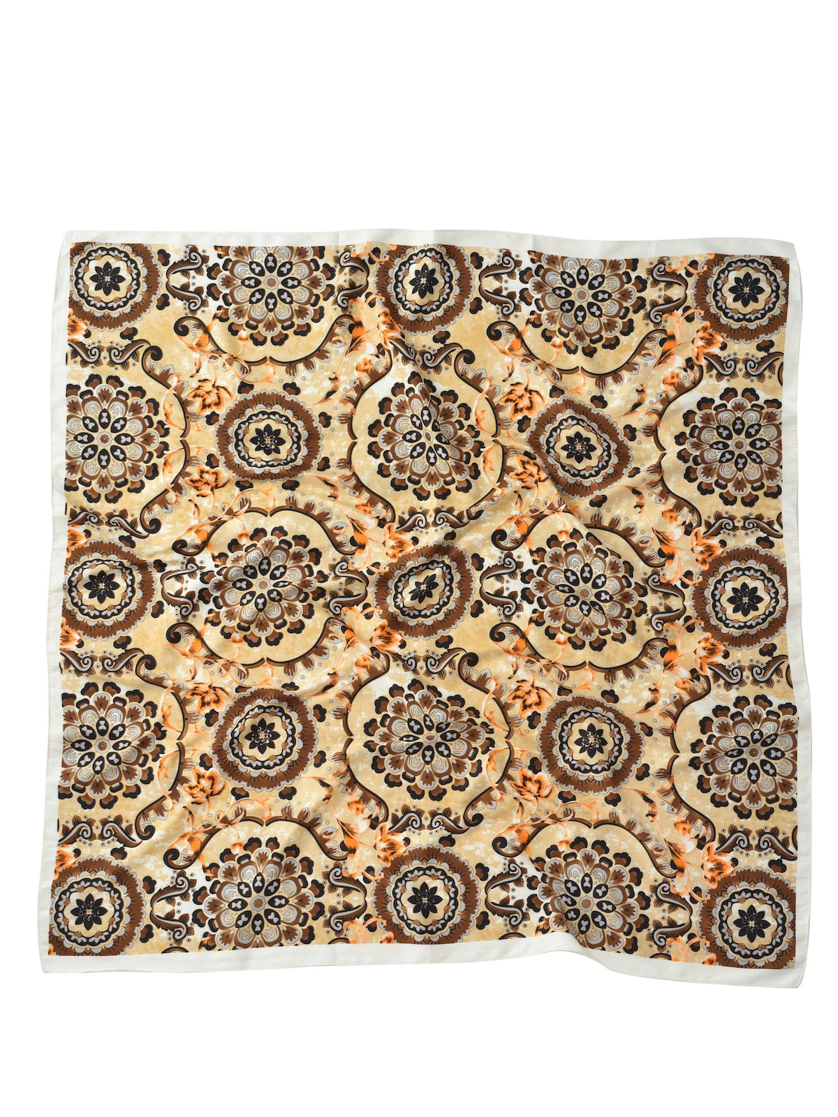 Scarvii - Floral Print Square Scarf