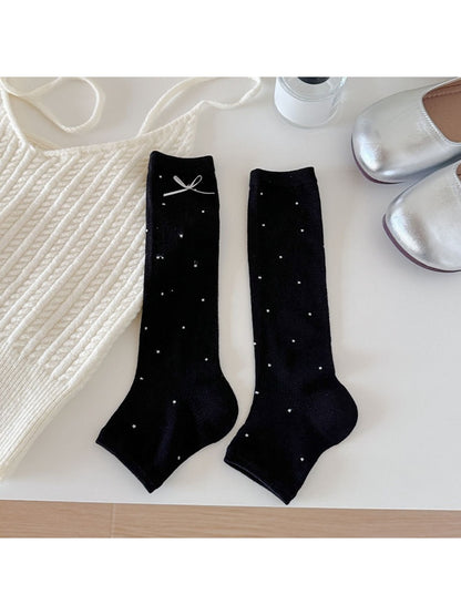 Rufia - Polka Dot Bow Detail Socks