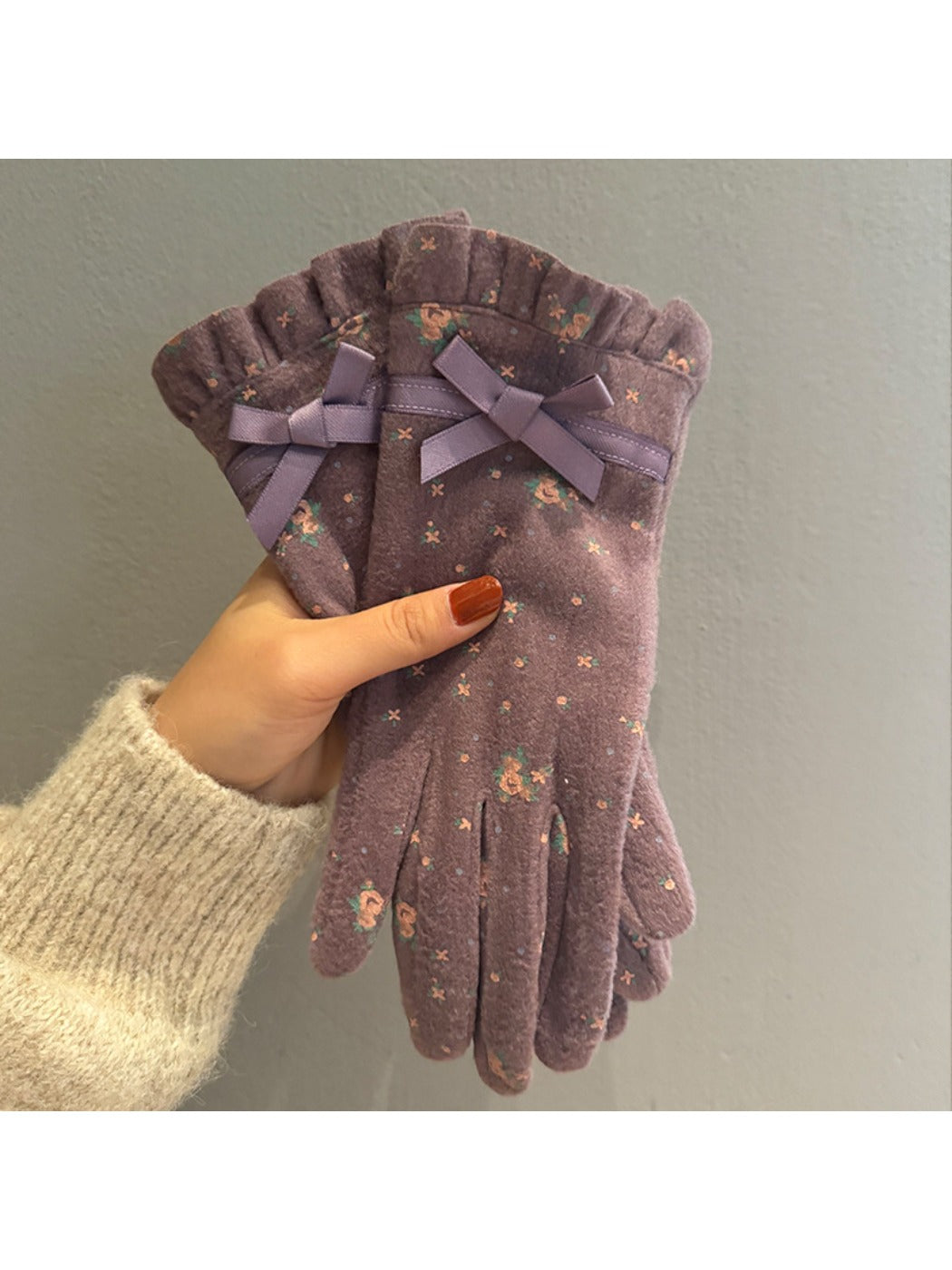 Gloving – Women's Touchscreen Gloves with Bow Accent