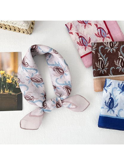 Scarvii - Decorative Paisley Motif Square Scarf