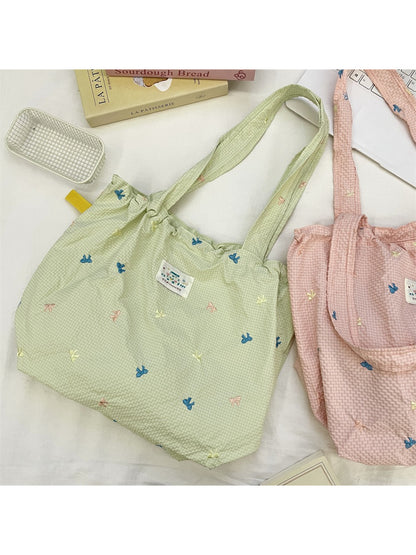 Cosbai - Butterfly Drawstring Shoulder Bag