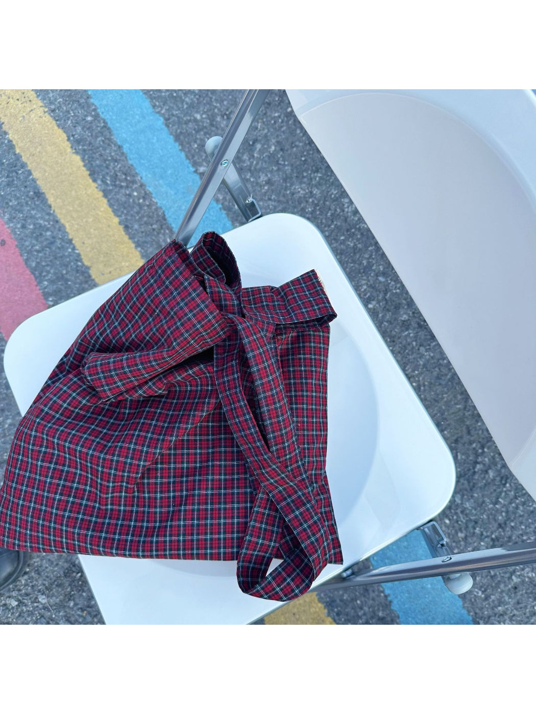 Cosbai - Classic Plaid Everyday Tote Bag