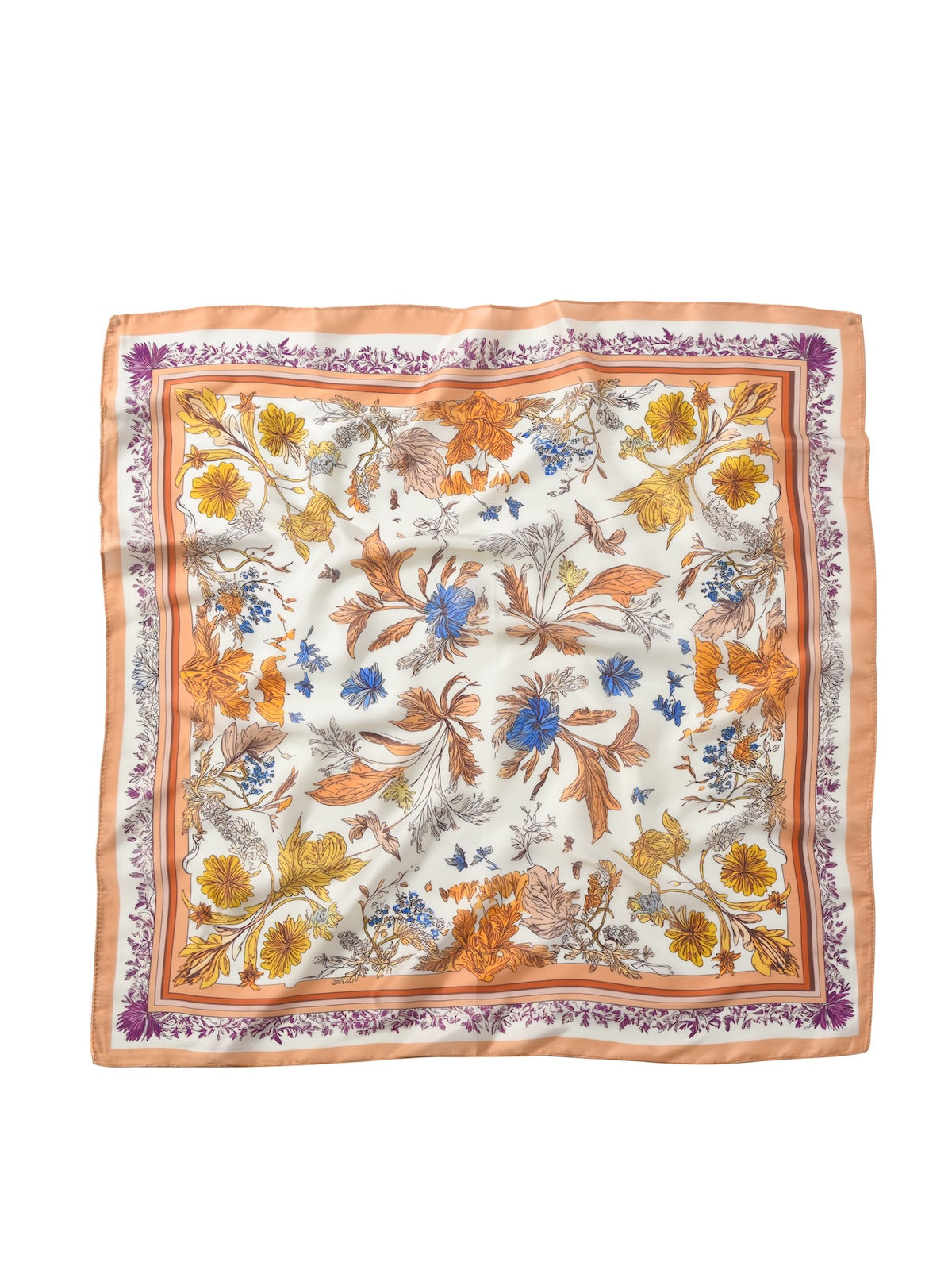 Scarvii - Vintage Botanical Border Square Scarf