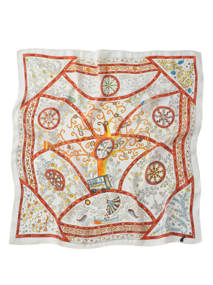 Scarvii - Vintage Pattern Square Scarf