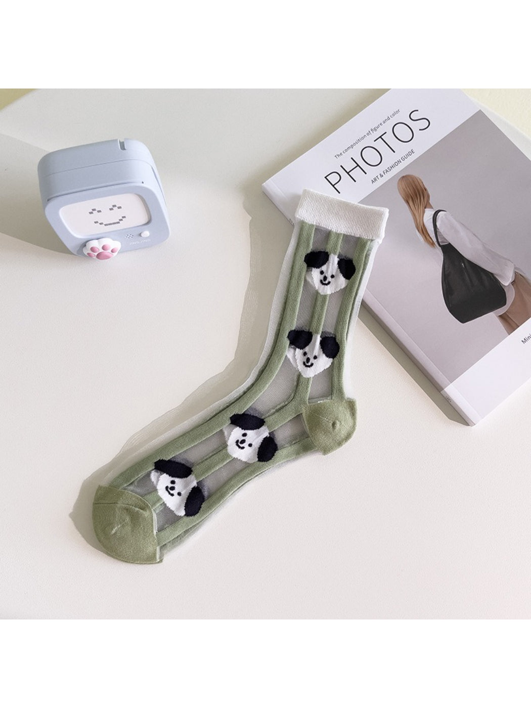Rufia - Playful Animal Print Sheer Mesh Socks product image 6