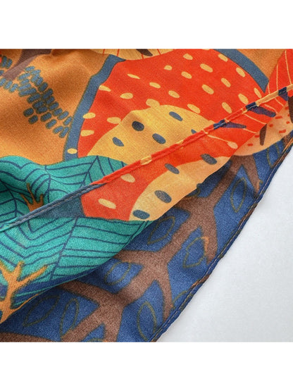 Scarvii - Abstract Botanical Patchwork Scarf