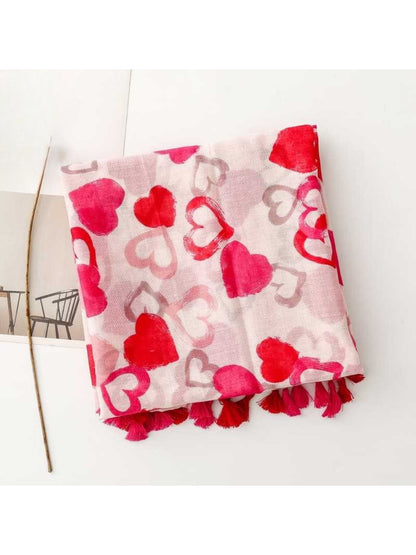 Scarvii - Soft Heart Illustration Everyday Scarf