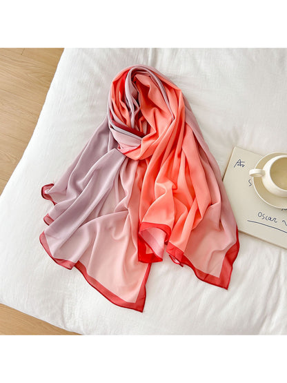 Scarvii - Soft Gradient Flow Chiffon Scarf