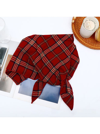 Scarvii - Classic Plaid Everyday Triangle Bandana