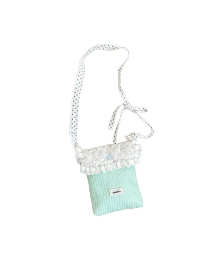 Cosbai - Lace Ruffle Crossbody Pouch