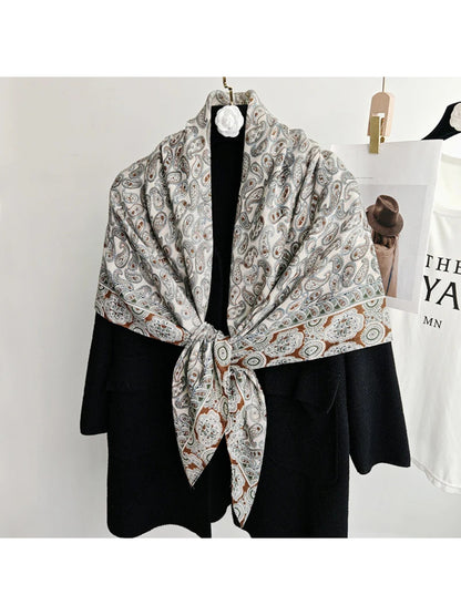 Scarvii - Paisley Woven Square Scarf