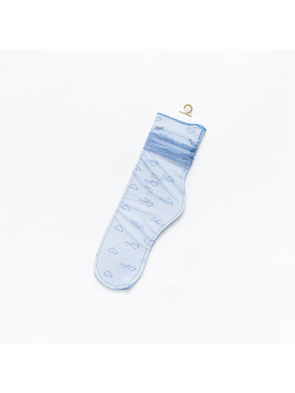 Rufia - Lightweight Sheer Heart Crew Socks product image 4