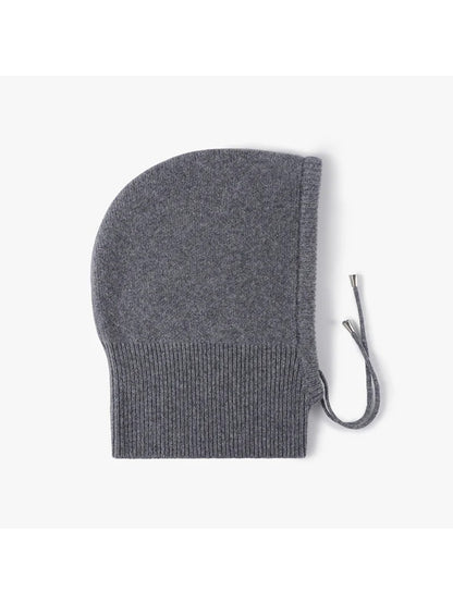 Haila - Drawstring Balaclava Hood with Ribbed Neck