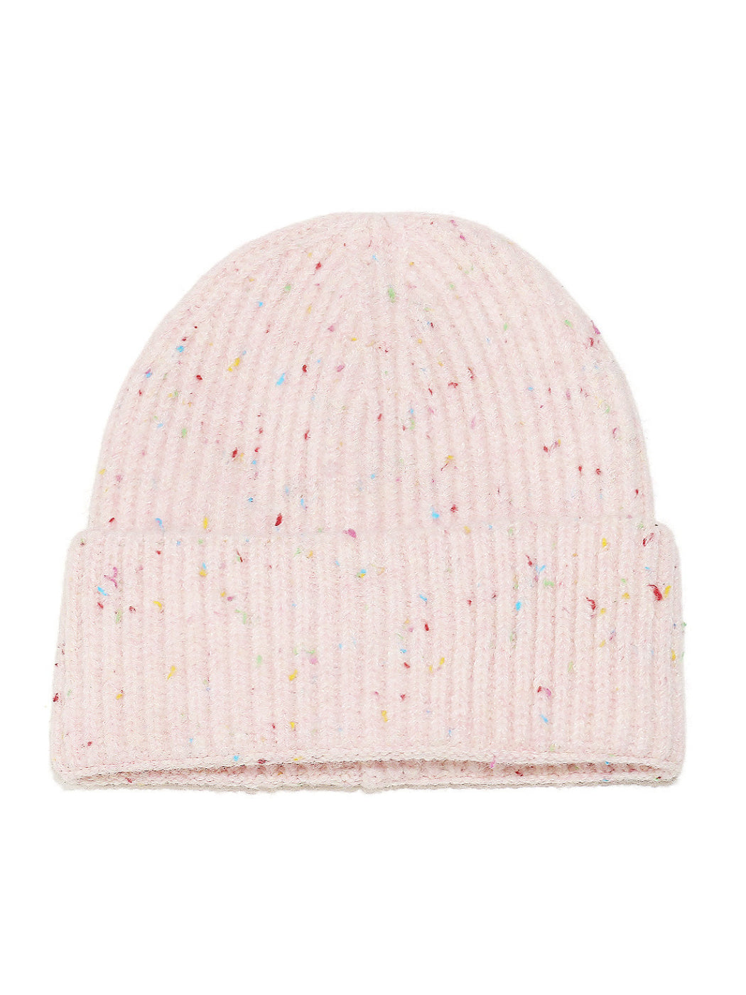 Haila Speckled Ribbed Knit Beanie