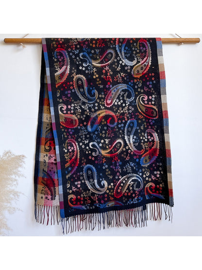 Scarvii - Bohemian Paisley Pattern Travel Scarf