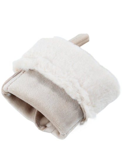 Gloving - Fuzzy Faux Fur Cuff Winter Gloves