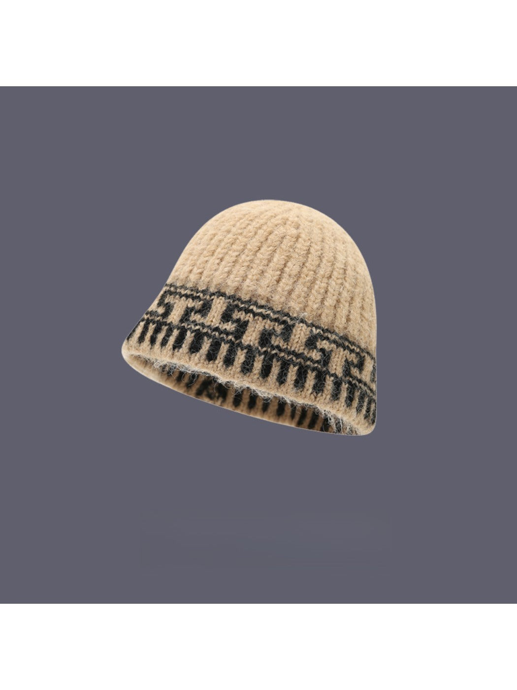 Haila – Retro Jacquard Print Bucket Hat