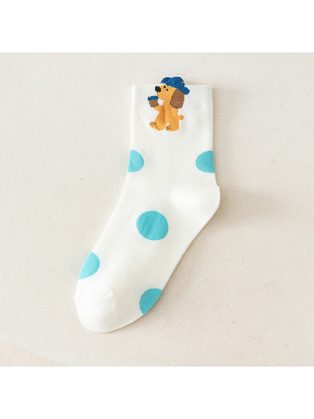 Rufia - Playful Animal Pattern Casual Crew Socks