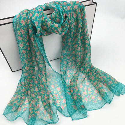 Scarvii - Daisy Print Scarf - Cool & Soft