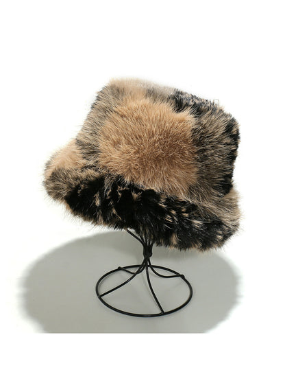 Haila Faux Fur Fuzzy Bucket Hat