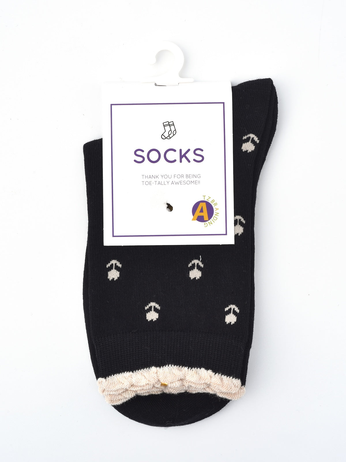 Rufia - Floral Lace Trim Socks