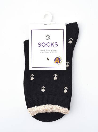 Rufia - Floral Lace Trim Socks