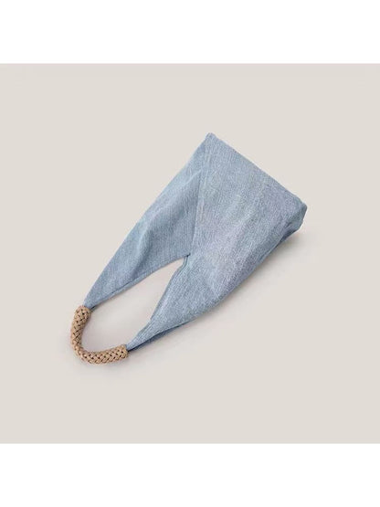 Cosbai - Simple Denim Style Shoulder Tote Bag
