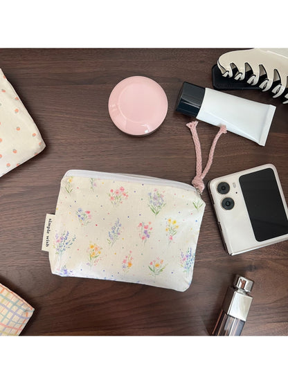 Cosbai - Sweet Pattern Zip Pouch Bag