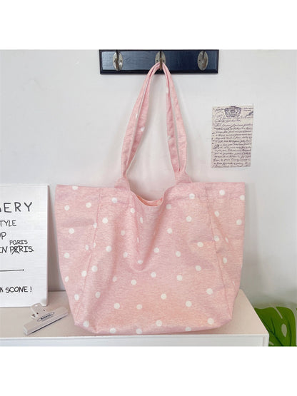 Cosbai Soft Star Print Shoulder Bag displayed on a flat surface