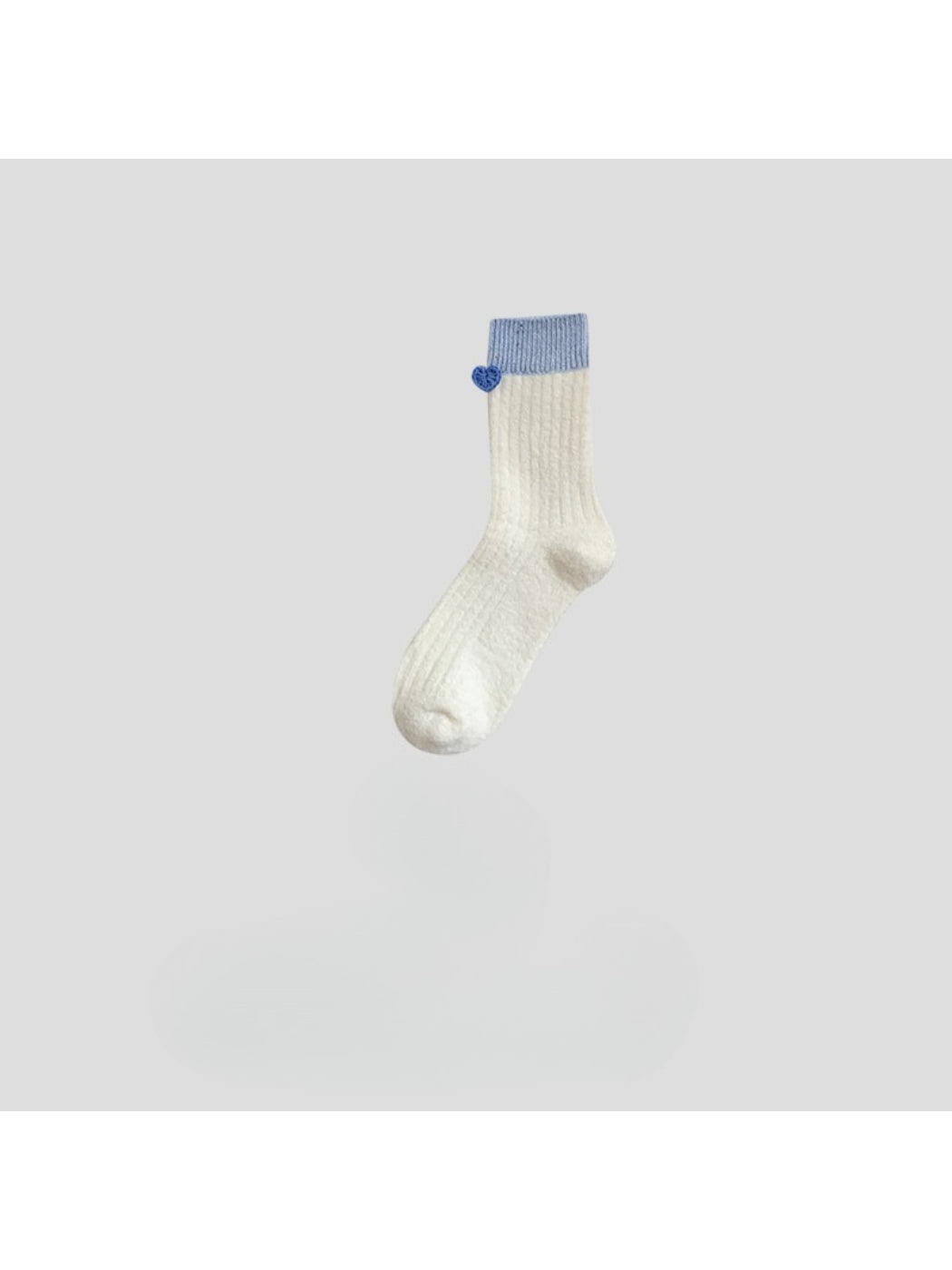 Rufia - Heart Detail Rib Crew Socks
