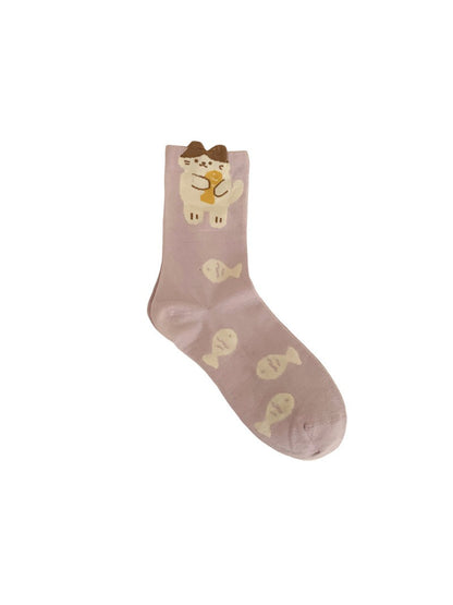 Rufia - Cute Pop-Art Crew Socks