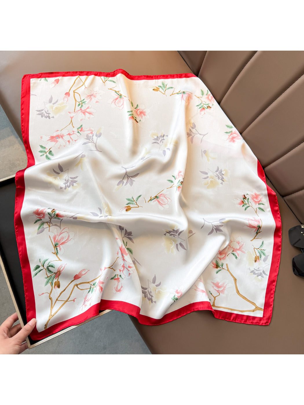 Scarvii Spring Floral Square Scarf